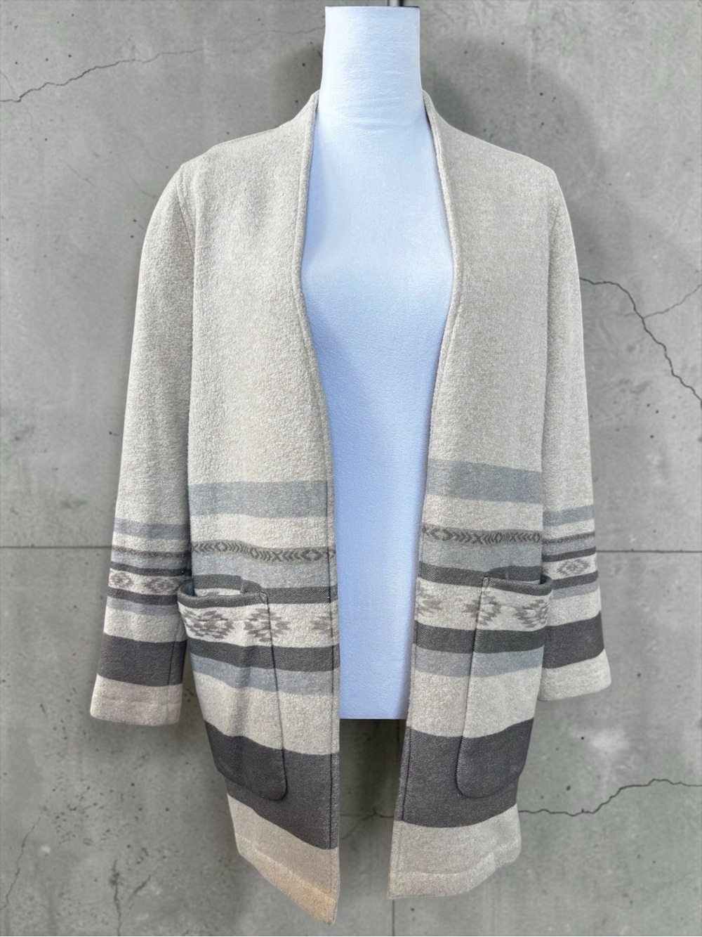 FAHERTY Women's Southwestern Inspired Open Cardigan (XS)